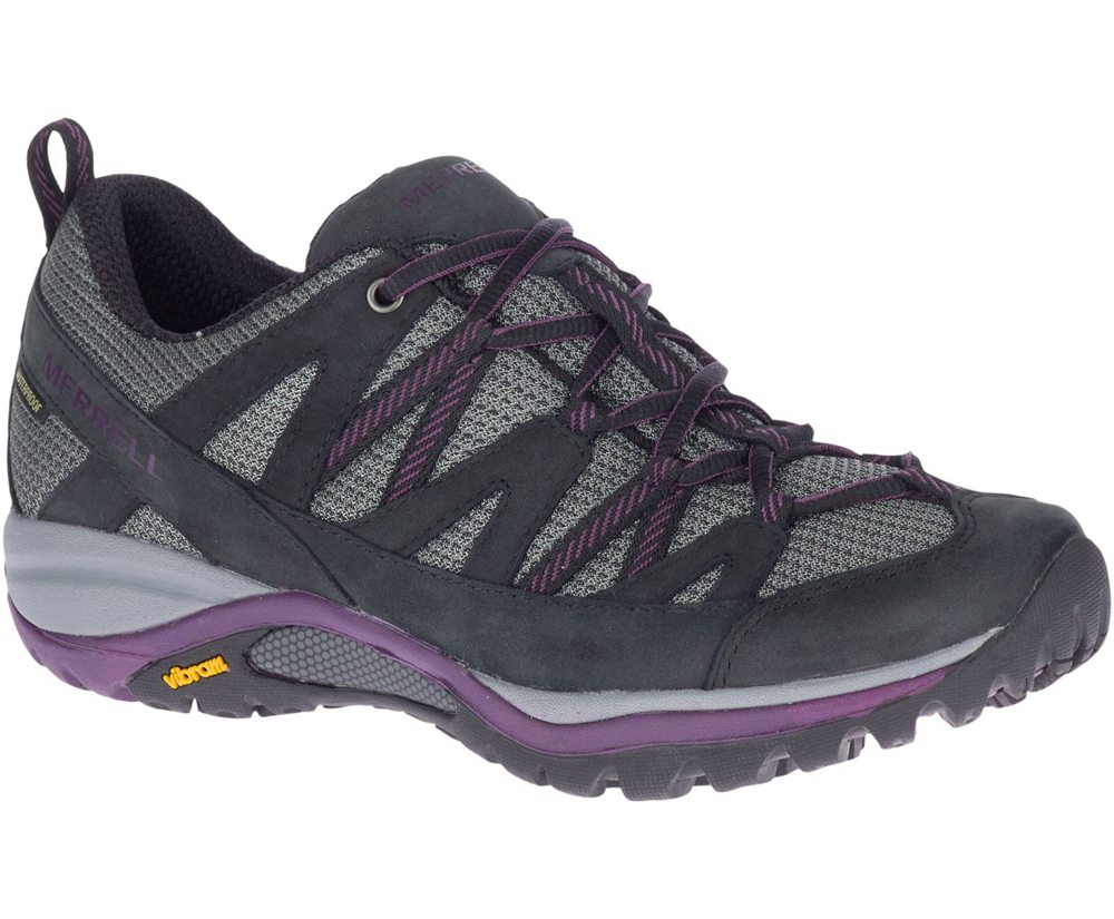 Merrell Vandresko Dame - Siren Sport 3 Waterproof Wide Width - Sort - PUR294831